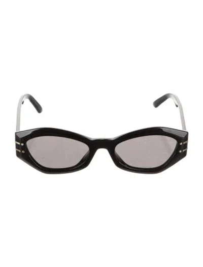 Pre-owned Dior Signature B1u Cat-eye Sunglasses In Black
