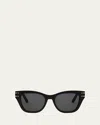 Dior Signature B4i Acetate Butterfly Sunglasses In Black