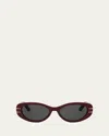 Dior Sunglasses In Bordeaux/smoke