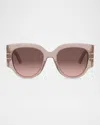 Dior Signature R21 Sunglasses In Shiny Pink Gradient Roviex