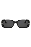 Dior 'signature S12i Rectangular Sunglasses In Black