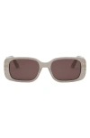Dior 'signature S12i Rectangular Sunglasses In Neutral