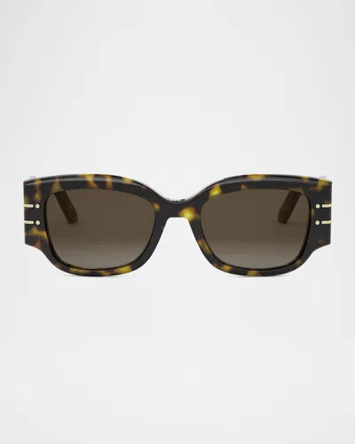Dior Signature S13i Sunglasses In 52f - Havana