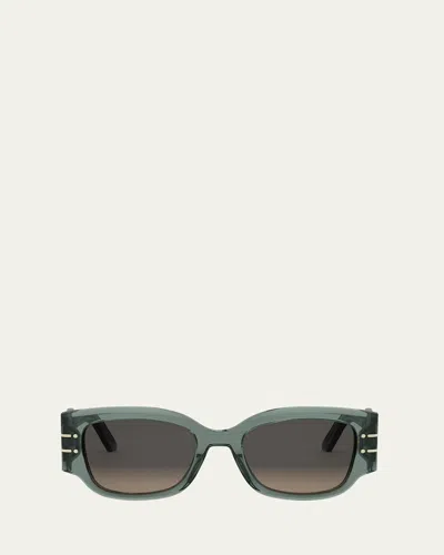 Dior Signature S13i Sunglasses In Green/rovieux