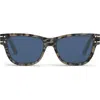 Dior 'signature S6u 54mm Sunglasses In Shiny Beige/blue