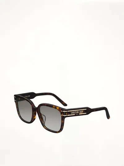 Dior Signature S7f 20b058 Square Sunglasses In Brown