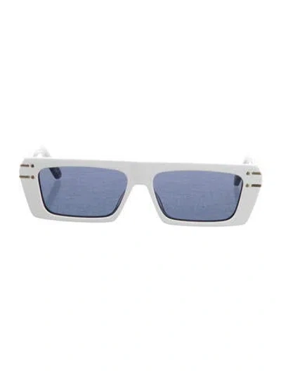 Pre-owned Dior Signature Wayfarer Sunglasses In White