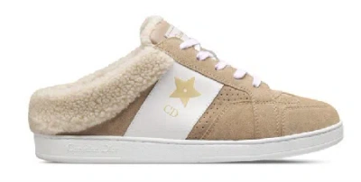 Dior Star Lace-up Casual Shoes In Nude