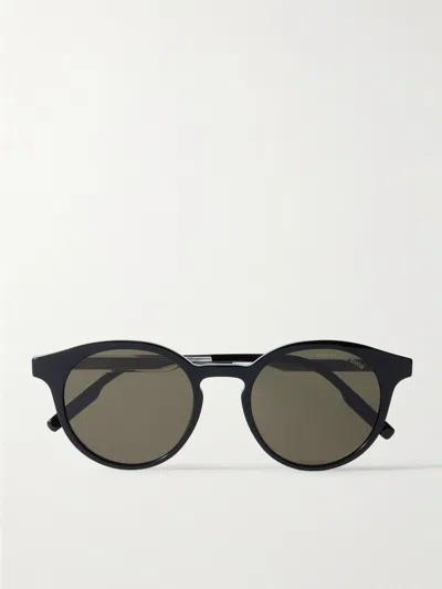 Dior Tag R1i Round-frame Acetate Sunglasses In Black
