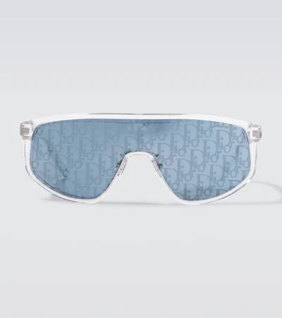 Dior Tag Shield Sunglasses In Blue