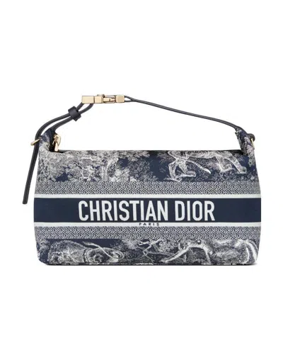 Dior Travel Nomad Medium Handbag In Blue
