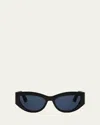 Dior Tribales B1i Cat Eye Sunglasses, 55mm In Black