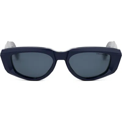 Dior 'xplorer S3i 53mm Geometric Sunglasses In Blue