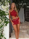 Outcast Eydie Mini Skirt Red