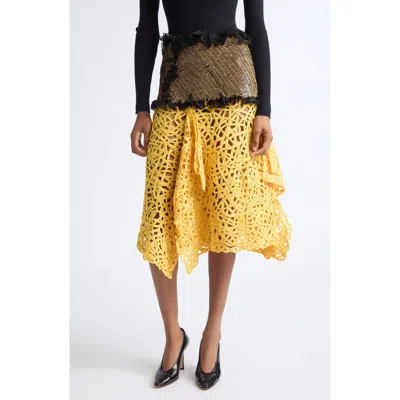 Diotima Albissola Taped Skirt In Yellow