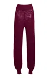 Diotima Antilles Cotton-blend Pants In Burgundy