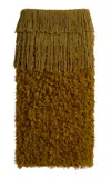Diotima Bambola Fringe-embellished Midi Skirt In Yellow