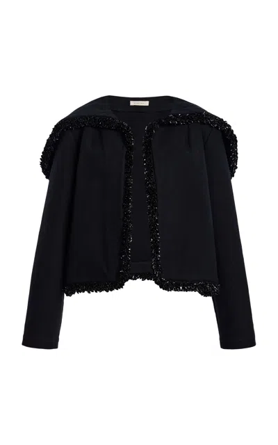 Diotima Band Cotton Jacket In Black