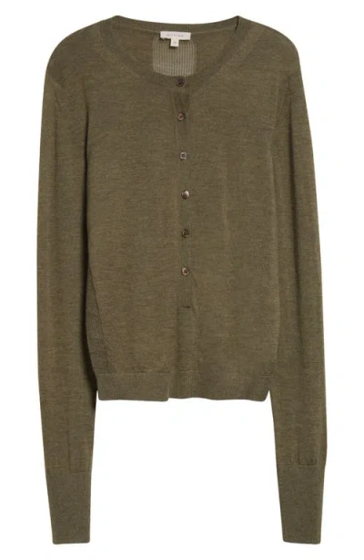 Diotima Barton Cashmere Henley In Bay Leaf