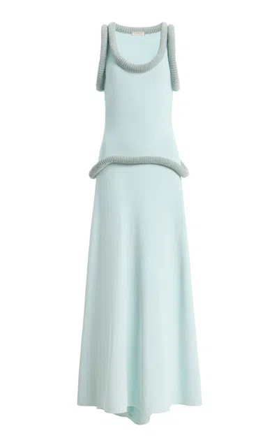 Diotima Basseterre Knit Maxi Dress In Blue