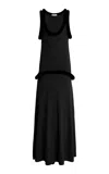 Diotima Basseterre Sculpted Maxi Dress In Black