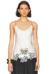 Diotima Bennett Silk Camisole Top In Off-white