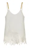 Diotima Bennett Silk Camisole Top In White