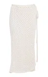 Diotima Bonaire Cotton-blend Midi Skirt In White