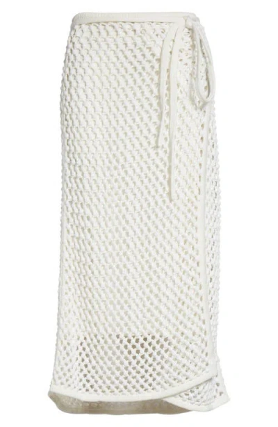 Diotima Bonaire Embellished Wrap Skirt In White