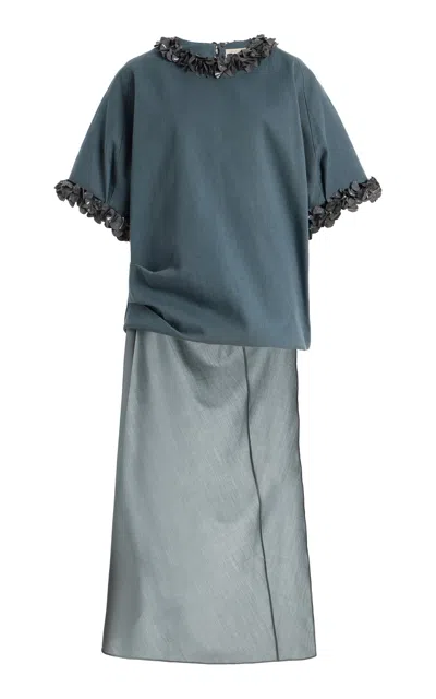 Diotima Burro Cotton Top In Blue