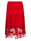 Diotima Coverley Lace-embroidered Midi Skirt In Multi