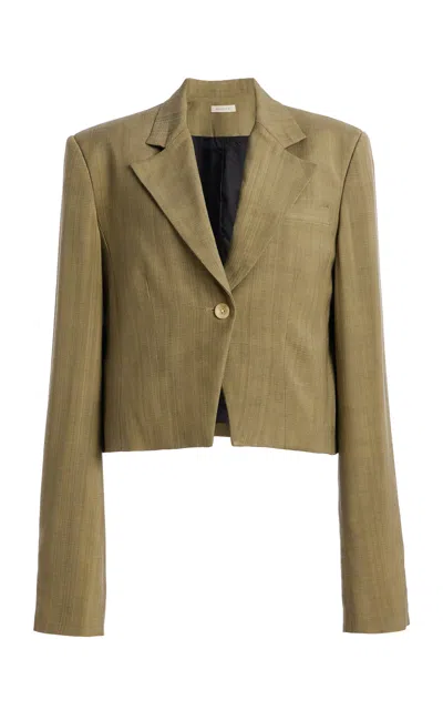 Diotima Crest Poplin Blazer In Brown