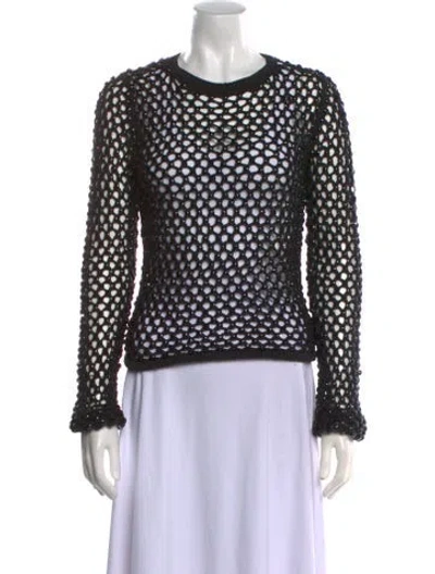 Pre-owned Diotima Crew Neck Sweater In Black