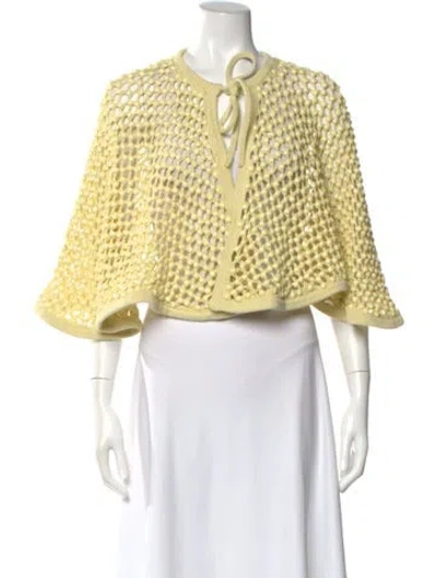 Pre-owned Diotima Crew Neck Sweater In Yellow