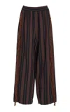 Diotima Deirdre Papine Striped Crepe Pants