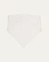 Diotima Doilie Crochet-knit Bandana In White