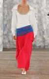 Diotima Flag Cotton-blend Maxi Skirt In Multi