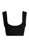 Diotima Lady Cotton-blend Bralette In Black