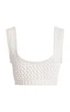 Diotima Lady Cotton-blend Bralette In White