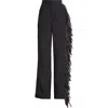 DIOTIMA DIOTIMA LANGLEY FRINGE DETAIL WOOL PANTS