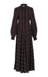 Diotima Lewis Papine Striped Crepe Dress