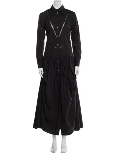 Pre-owned Diotima Long Dress In Black