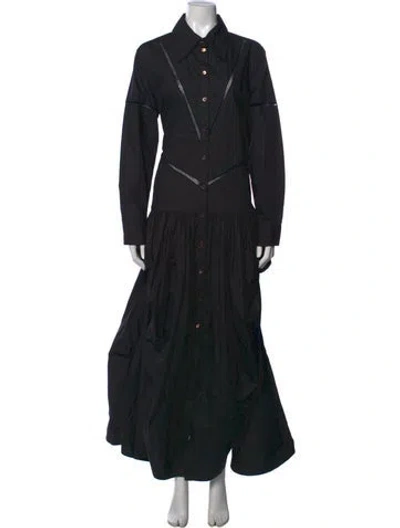 Pre-owned Diotima Long Dress In Black