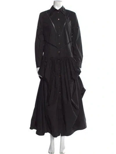 Pre-owned Diotima Long Dress In Black
