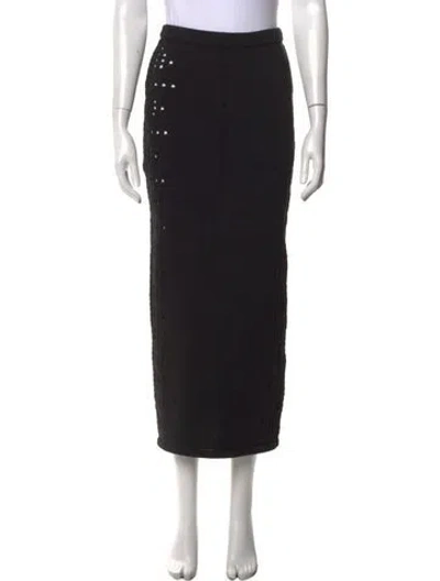 Pre-owned Diotima Long Skirt In Black