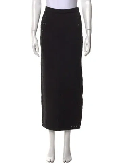 Pre-owned Diotima Long Skirt In Black