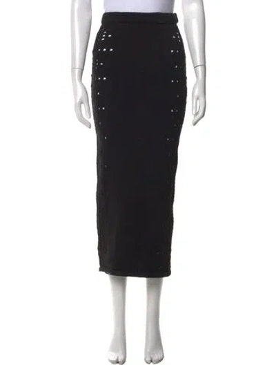 Pre-owned Diotima Long Skirt In Black
