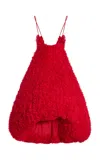 Diotima Lorraine Textured Cocoon Midi Skirt In Red