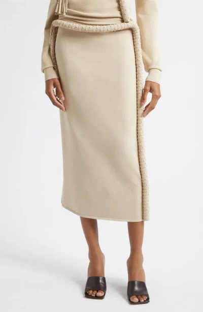 Diotima Mane Midi Skirt In White