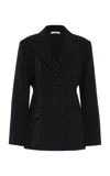 Diotima Marcus Olivier Wool Twill Blazer In Black